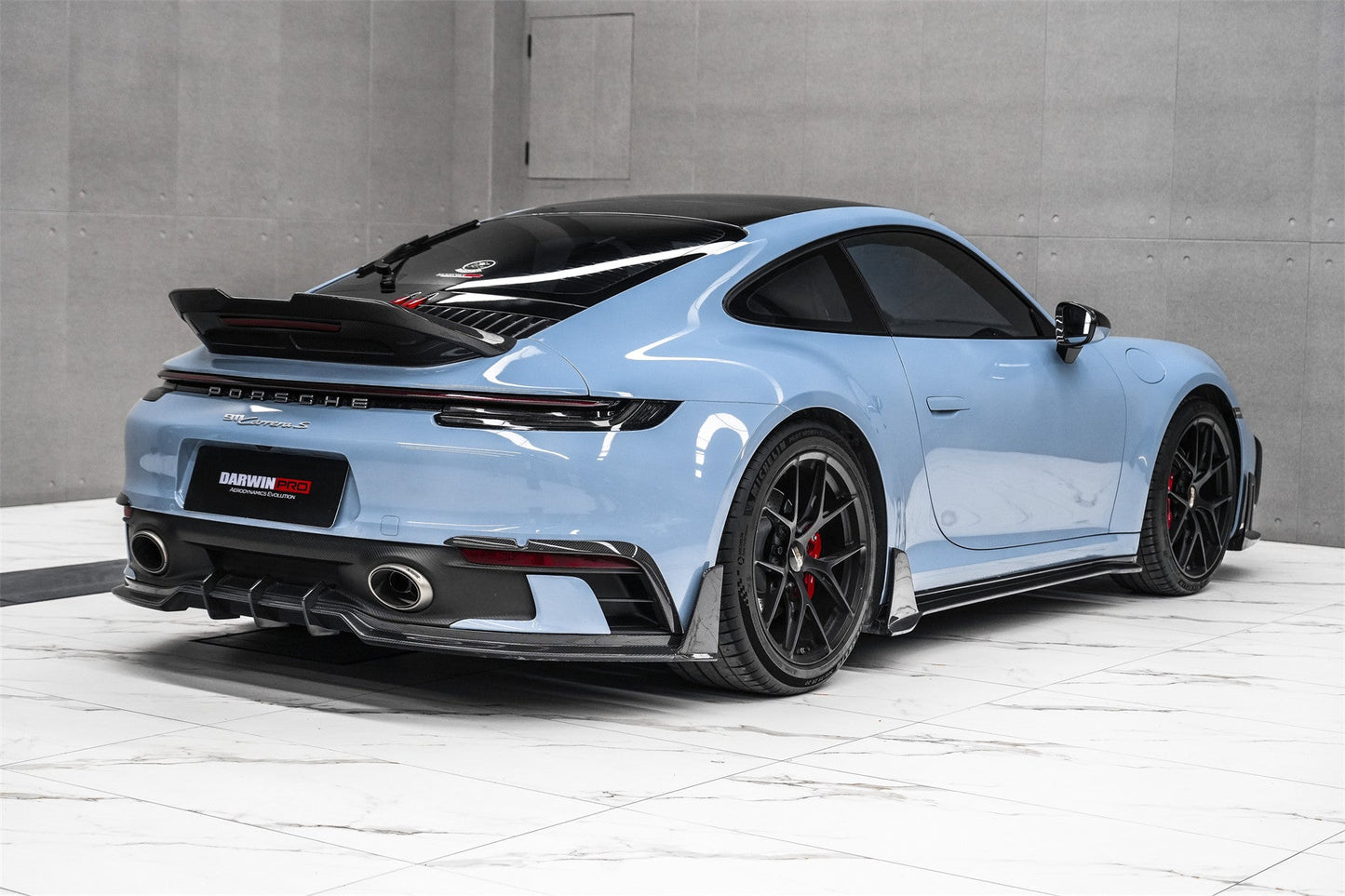 DarwinPRO 2019-2024 Porsche 911 992 Carrera S 4 4S Targa Cabriolet BKSSII Style Side Skirts - DarwinPRO Aerodynamics