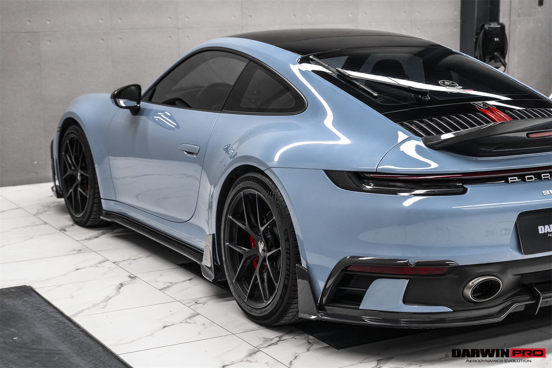 DarwinPRO 2019-2024 Porsche 911 992 Carrera S 4 4S Targa Cabriolet BKSSII Style Side Skirts - DarwinPRO Aerodynamics