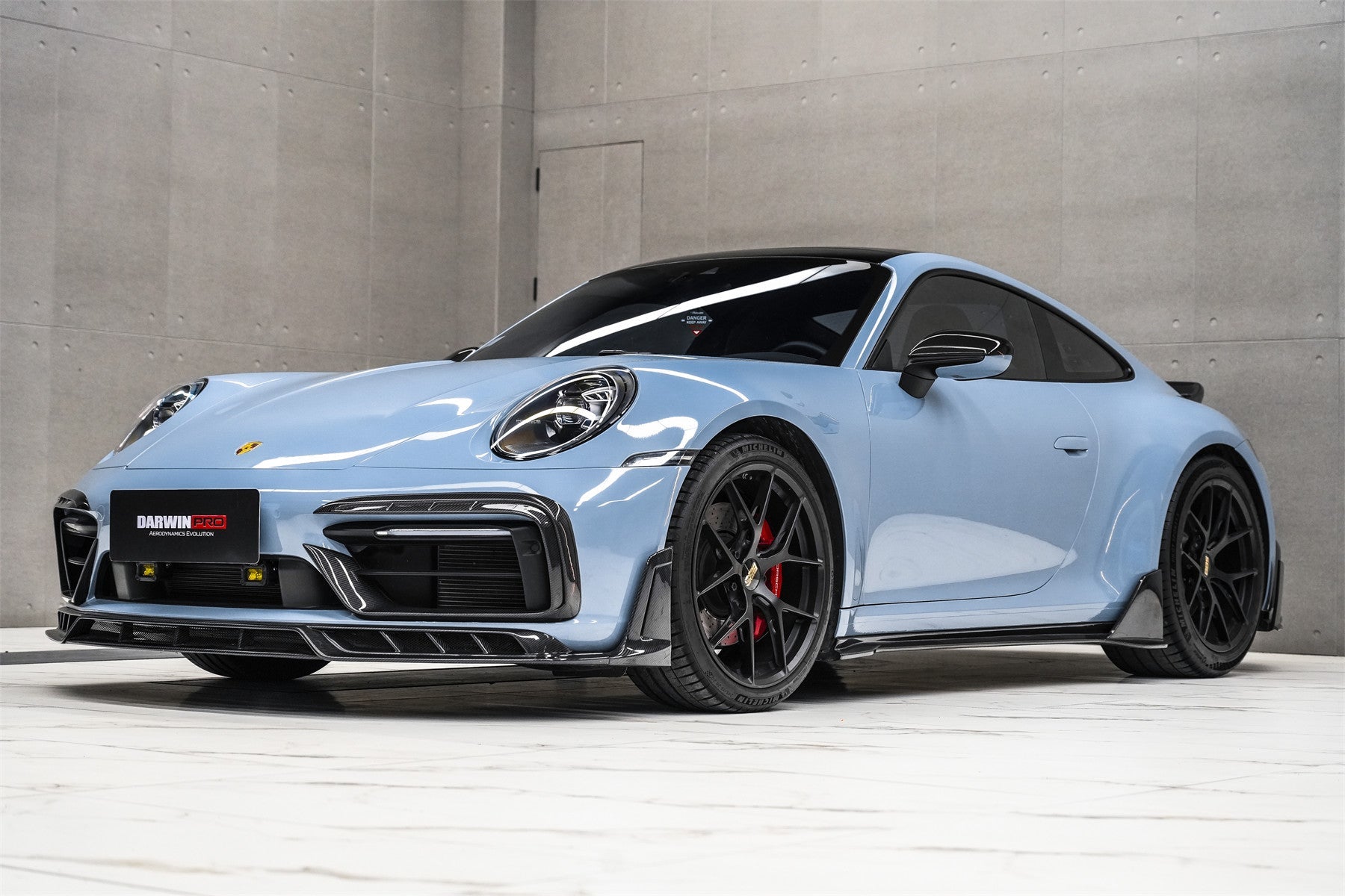 DarwinPRO 2019-2024 Porsche 911 992 Carrera S 4 4S Targa Cabriolet BKSSII Style Side Skirts - DarwinPRO Aerodynamics