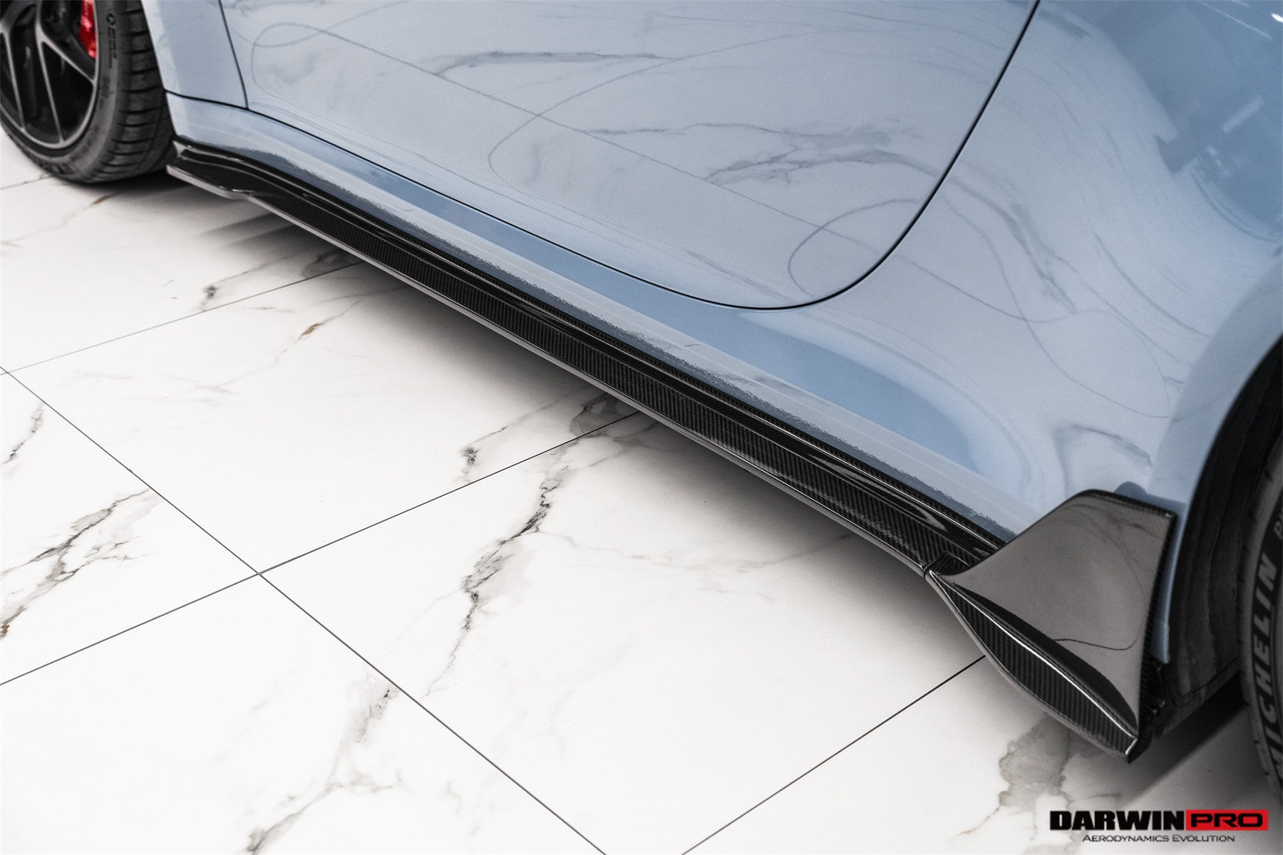 DarwinPRO 2019-2024 Porsche 911 992 Carrera S 4 4S Targa Cabriolet BKSSII Style Side Skirts - DarwinPRO Aerodynamics