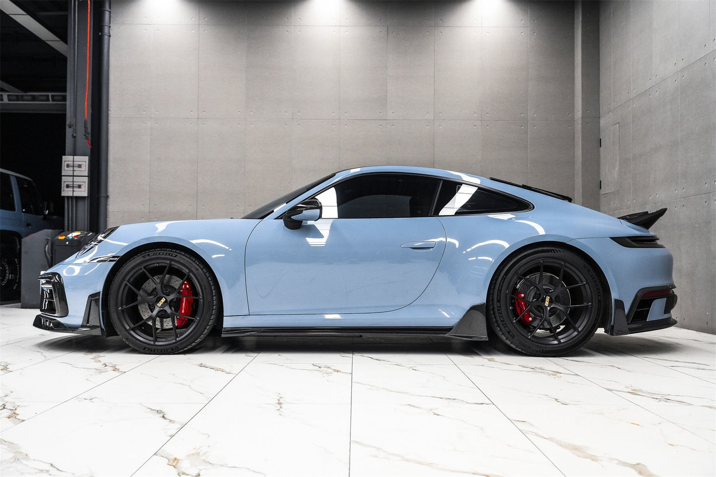 DarwinPRO 2019-2024 Porsche 911 992 Carrera S 4 4S Targa Cabriolet BKSSII Style Side Skirts - DarwinPRO Aerodynamics