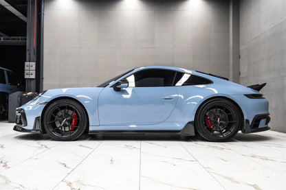 DarwinPRO 2019-2024 Porsche 911 992 Carrera S 4 4S Targa Cabriolet BKSSII Style Side Skirts - DarwinPRO Aerodynamics