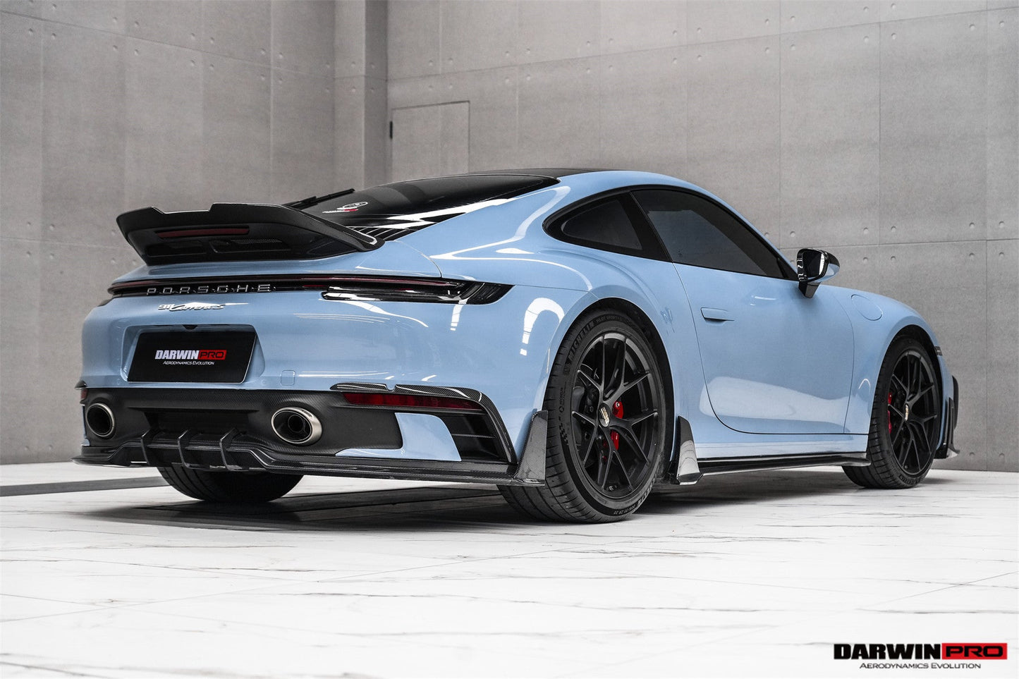 DarwinPRO 2019-2024 Porsche 911 992 Carrera S & 4 & 4S BKSS Ver.4 Style Trunk Wing