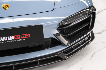 DarwinPRO 2019-2024 Porsche 911 992 Carrera & 4 & 4S & Targa & Cabriolet SD-Sport Design Model BKSSII Style Front Bumper Lip Splitter - DarwinPRO Aerodynamics