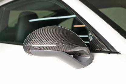 2012-2019 Porsche 911 991 Carrera, Cabriolet,  Targa, Turbo | 981 Cayman, Boxster OEM Sport Style Dry Carbon Fiber Mirror Housing Replacement