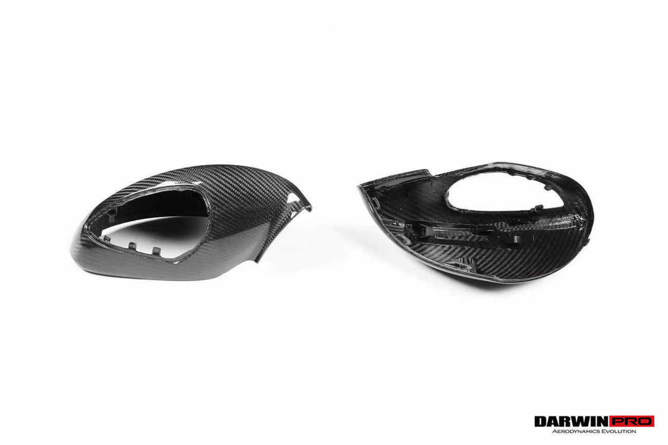 2012-2019 Porsche 911 991 Carrera, Cabriolet,  Targa, Turbo | 981 Cayman, Boxster OEM Sport Style Dry Carbon Fiber Mirror Housing Replacement