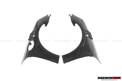 2013-2019 Porsche 911 991 Turbo S GT2RS Style Partial Carbon Fiber Front Bumper and Fender - DarwinPRO Aerodynamics