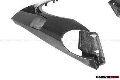 2013-2019 Porsche 911 991 Turbo S GT2RS Style Partial Carbon Fiber Front Bumper and Fender - DarwinPRO Aerodynamics