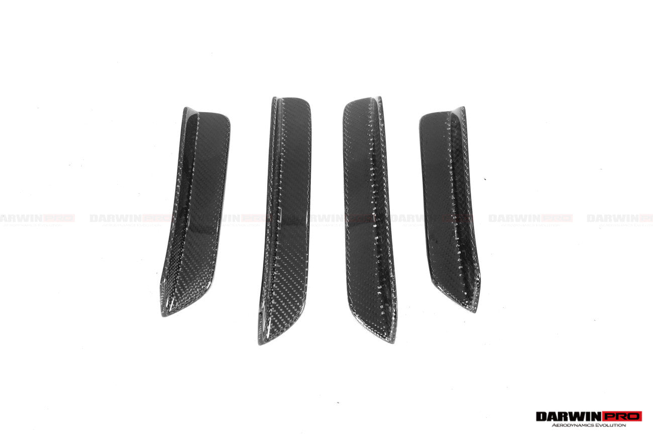 2013-2019 Porsche 911 991 Turbo S GT2RS Style Partial Carbon Fiber Front Bumper and Fender - DarwinPRO Aerodynamics