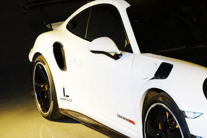 2013-2019 Porsche 991 Turbo S OEM Style Carbon Fiber Quarter Panel Side Scoops - DarwinPRO Aerodynamics