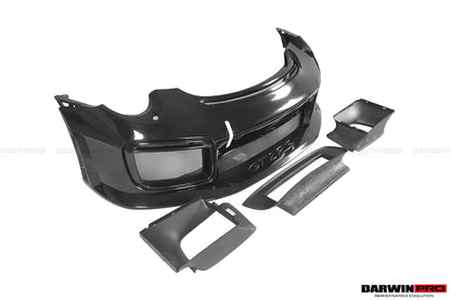 2013-2019 Porsche 911 991 Turbo S GT2RS Style Partial Carbon Fiber Front Bumper and Fender - DarwinPRO Aerodynamics