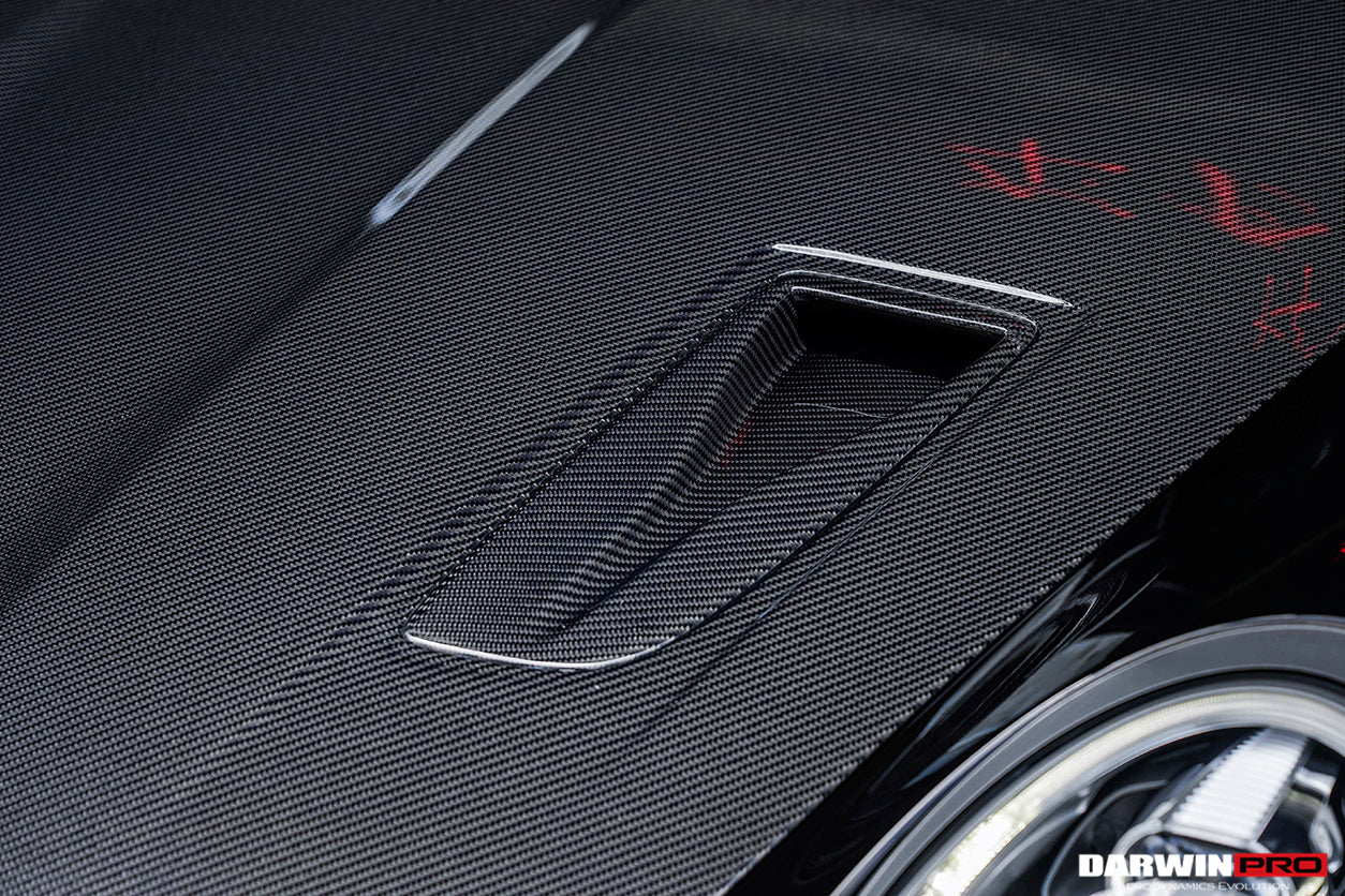 DarwinPRO 2012-2019 Porsche 991 Carrera S & Targa 4 & 4s GT2RS Style Carbon Fiber Hood - DarwinPRO Aerodynamics