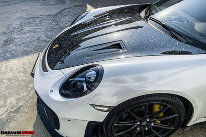 DarwinPRO 2012-2019 Porsche 991 Carrera S & Targa 4 & 4s GT2RS Style Carbon Fiber Hood - DarwinPRO Aerodynamics