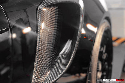 2013-2019 Porsche 991 Turbo S GT2RS Style Carbon Fiber Quarter Panel Side Scoops - DarwinPRO Aerodynamics