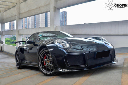 2013-2019 Porsche 911 991 Turbo S GT2RS Style Partial Carbon Fiber Front Bumper and Fender - DarwinPRO Aerodynamics