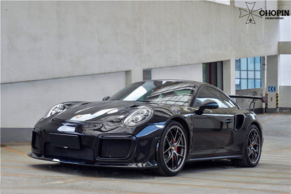 2013-2019 Porsche 911 991 Turbo S GT2RS Style Partial Carbon Fiber Front Bumper and Fender - DarwinPRO Aerodynamics
