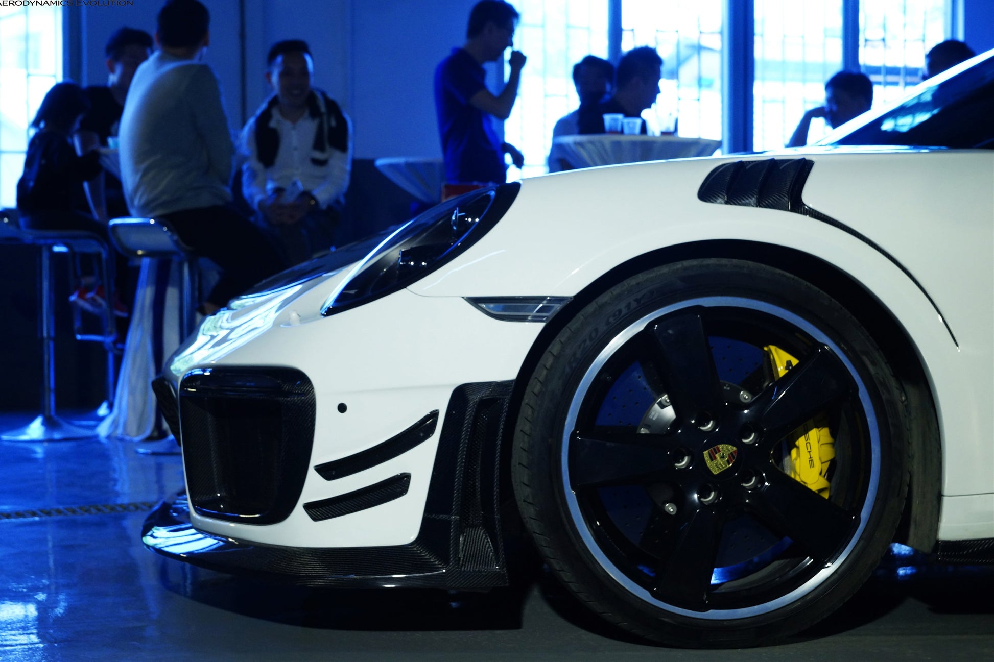 2013-2019 Porsche 911 991 Turbo S GT2RS Style Partial Carbon Fiber Front Bumper and Fender - DarwinPRO Aerodynamics