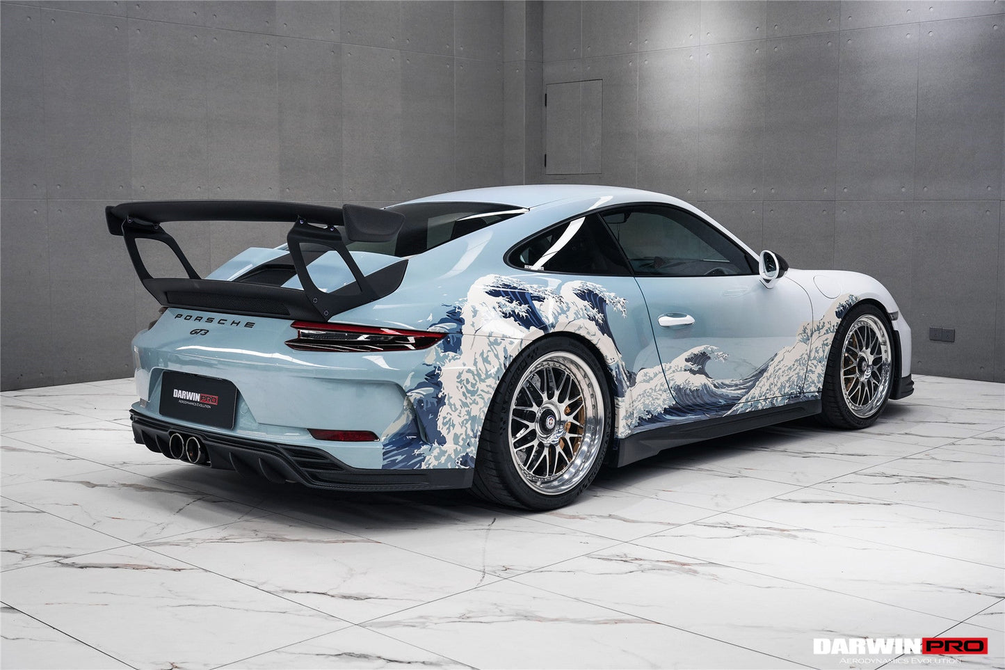 DarwinPRO 2017-2019 Porsche 911 991.2 GT3 Only BKSS Style Carbon Fiber Side Skirts