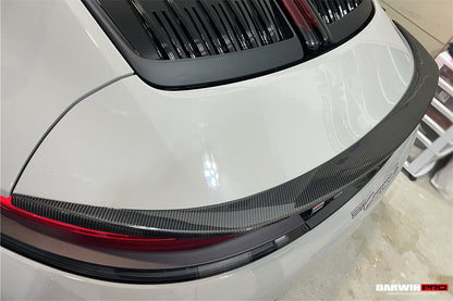 DarwinPRO 2019-UP Porsche 992.2 Facelift Carrera S 4 4S Targa Cabriolet BKSS Style Trunk Spoiler Wing - DarwinPRO Aerodynamics
