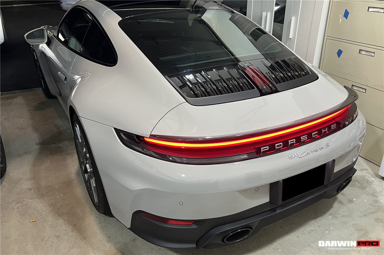 DarwinPRO 2019-UP Porsche 992.2 Facelift Carrera S 4 4S Targa Cabriolet BKSS Style Trunk Spoiler Wing - DarwinPRO Aerodynamics