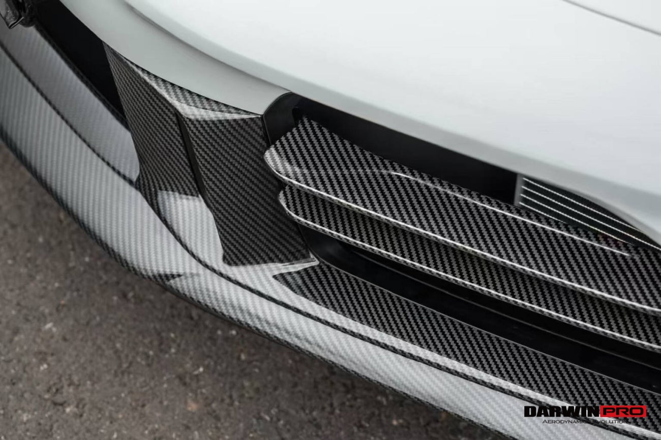 DarwinPRO 2024-UP Porsche 992.2 Facelift Carrera 2C 4C Coupe Cabriolet Sport Design Only OE Style Front Bumper Air Vents Trims