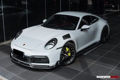 DarwinPRO 2019-2023 Porsche 911 992 Carrera S & 4 & 4S & Targa & Cabriolet BKSS Style Front Lip - DarwinPRO Aerodynamics