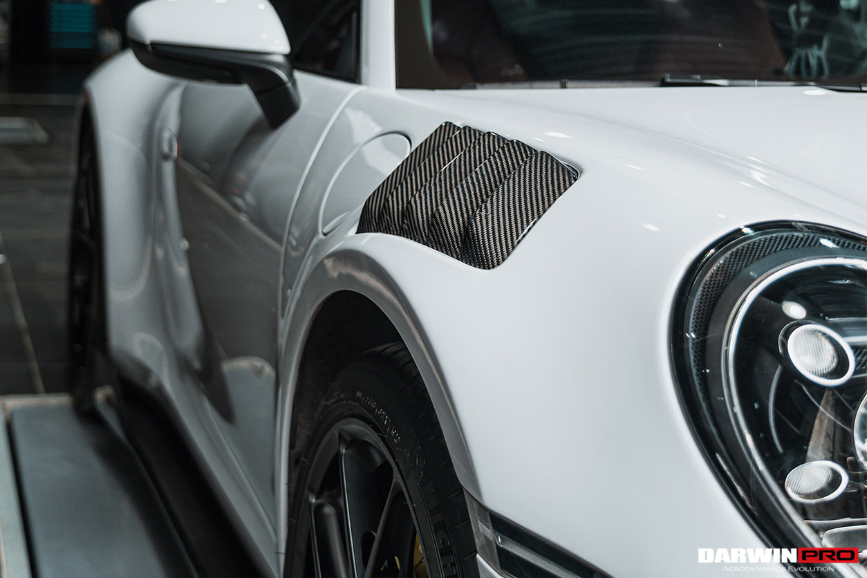DarwinPRO 2019-2024 Porsche 911 992 Carrera S & 4 & 4S & Targa & Cabriolet BKSS Style Front Fender - DarwinPRO Aerodynamics