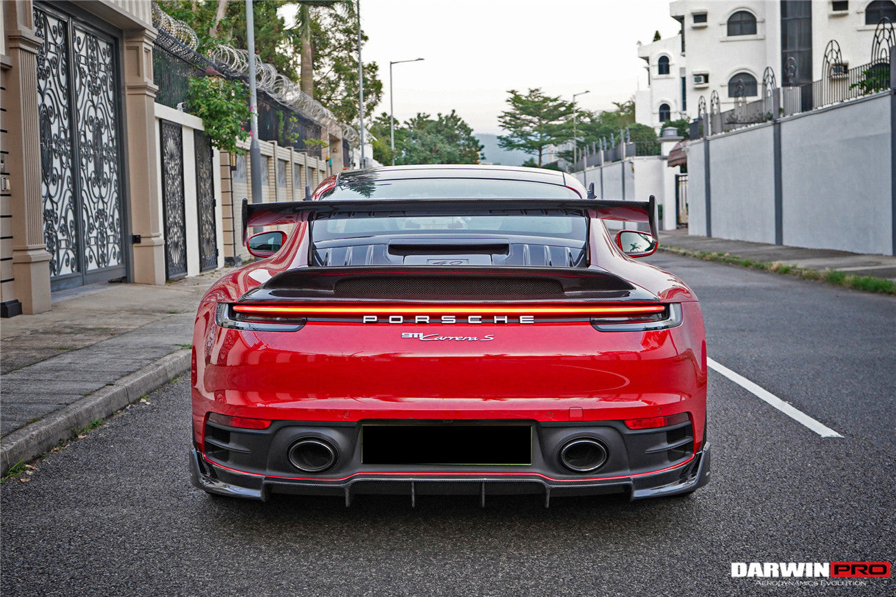 DarwinPRO 2019-2024 Porsche 911 992 Carrera & S & 4S GT3 Style Trunk Spoiler Wing - DarwinPRO Aerodynamics