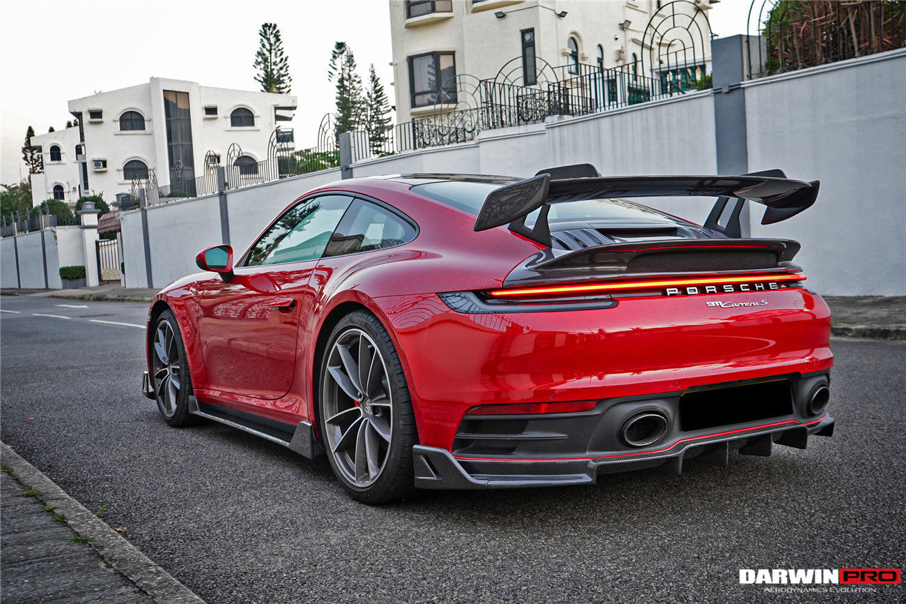 DarwinPRO 2019-2024 Porsche 911 992 Carrera & S & 4S GT3 Style Trunk Spoiler Wing - DarwinPRO Aerodynamics