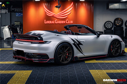 DarwinPRO 2019-2023 Porsche 911 992 Carrera S & 4 & 4S & Targa & Cabriolet BKSS Style Rear Lip - DarwinPRO Aerodynamics