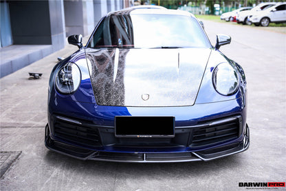 DarwinPRO 2019-2023 Porsche 911 992 Carrera S & 4 & 4S & Targa & Cabriolet BKSS Style Front Lip - DarwinPRO Aerodynamics