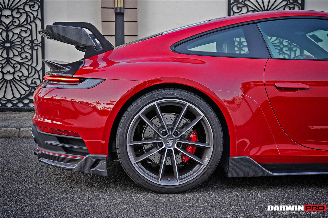 DarwinPRO 2019-2023 Porsche 911 992 Carrera S & 4 & 4S & Targa & Cabriolet BKSS Style Rear Lip - DarwinPRO Aerodynamics