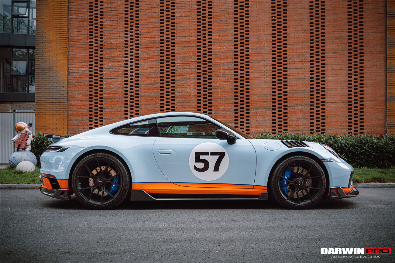 DarwinPRO 2019-2023 Porsche 911 992 Carrera S & 4 & 4S & Targa & Cabriolet BKSS Style Side Skirts - DarwinPRO Aerodynamics
