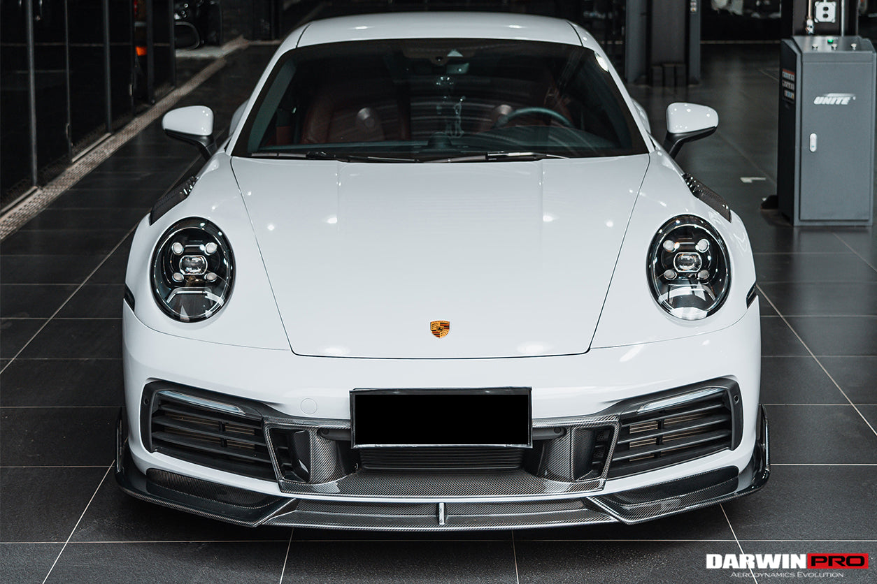 DarwinPRO 2019-2023 Porsche 911 992 Carrera S & 4 & 4S & Targa & Cabriolet BKSS Style Front Lip - DarwinPRO Aerodynamics