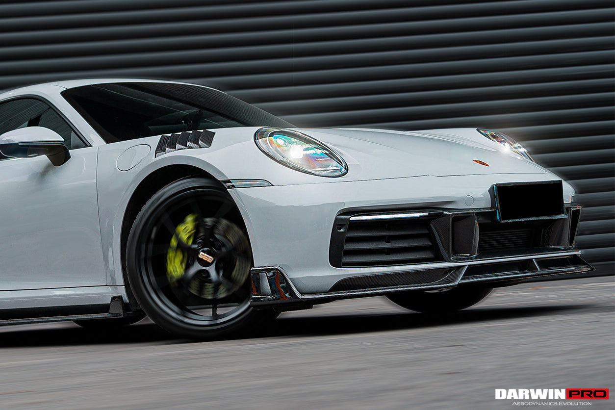 DarwinPRO 2019-2023 Porsche 911 992 Carrera S & 4 & 4S & Targa & Cabriolet BKSS Style Front Lip - DarwinPRO Aerodynamics