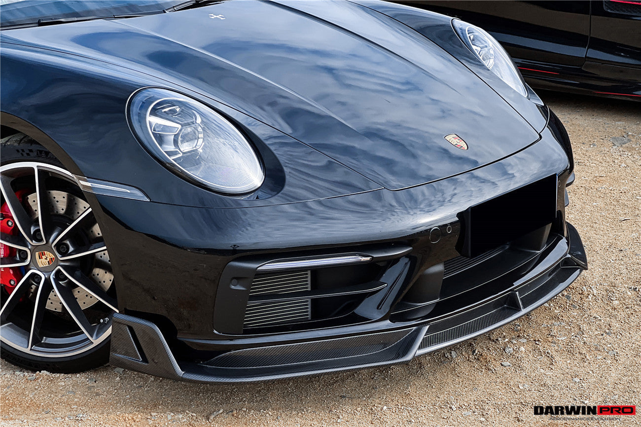 2019-2024 Porsche 911 992 Carrera Targa S 4 4S SD-Sport Design Modl BKSS Style Front Lip - DarwinPRO Aerodynamics