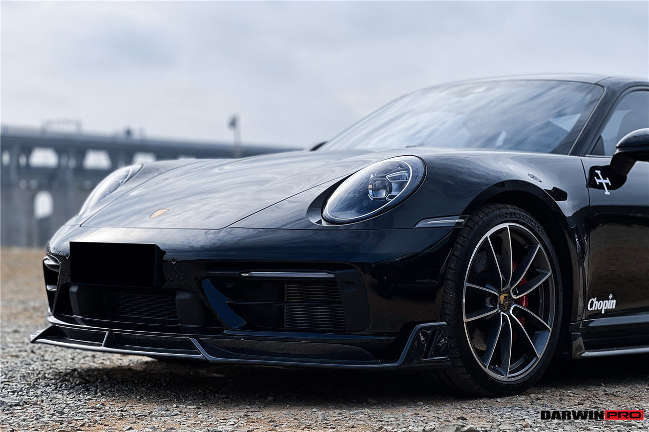 2019-2024 Porsche 911 992 Carrera Targa S 4 4S SD-Sport Design Modl BKSS Style Front Lip - DarwinPRO Aerodynamics