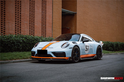 2019-2024 Porsche 911 992 Carrera Targa S 4 4S SD-Sport Design Modl BKSS Style Front Lip - DarwinPRO Aerodynamics