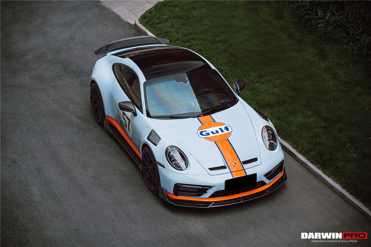 2019-2024 Porsche 911 992 Carrera Targa S 4 4S SD-Sport Design Modl BKSS Style Front Lip - DarwinPRO Aerodynamics