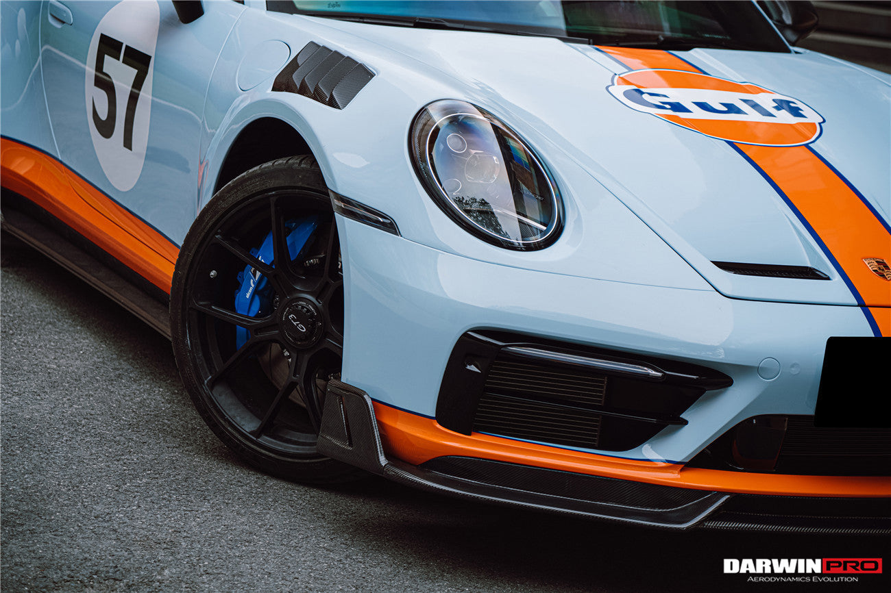 2019-2024 Porsche 911 992 Carrera Targa S 4 4S SD-Sport Design Modl BKSS Style Front Lip - DarwinPRO Aerodynamics