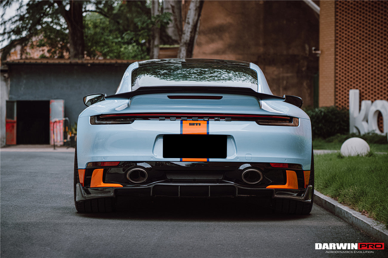 2019-2023 Porsche 911 992 Carrera S & 4 & 4S BKSSII Style Trunk Wing - DarwinPRO Aerodynamics