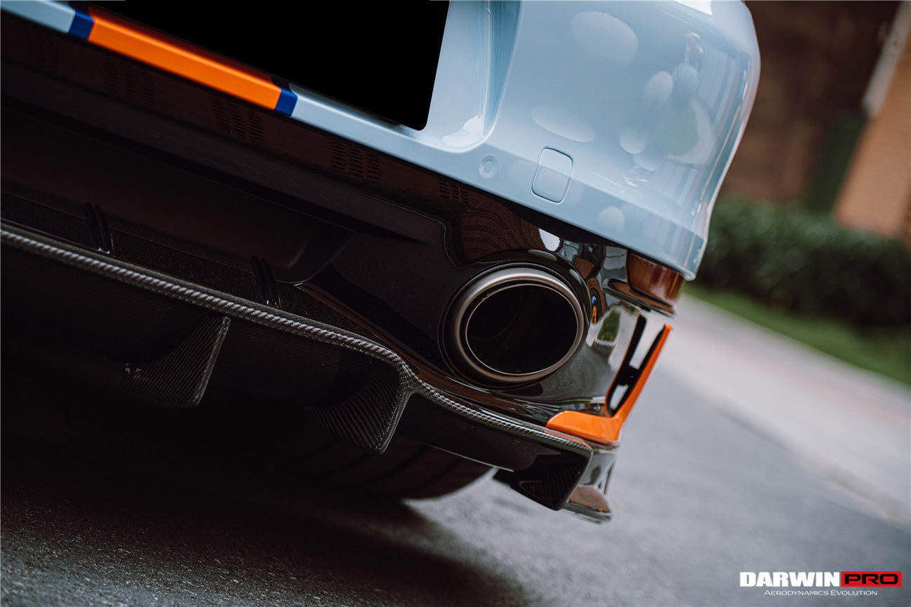 DarwinPRO 2019-2023 Porsche 911 992 Carrera & Targa S & 4 & 4S SD-Sport Design Modl BKSS Style Rear Lip - DarwinPRO Aerodynamics