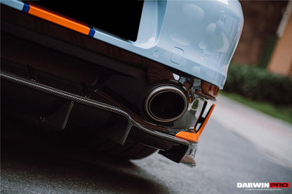 DarwinPRO 2019-2023 Porsche 911 992 Carrera & Targa S & 4 & 4S SD-Sport Design Modl BKSS Style Rear Lip - DarwinPRO Aerodynamics
