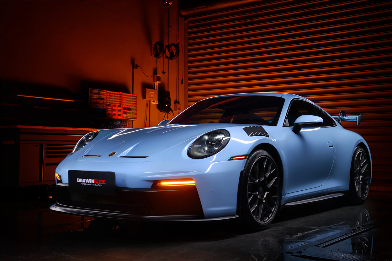 DarwinPRO 2019-2024 Porsche 911 992 Carrera & S & 4 & 4S & Targa & Cabriolet GT3 Style Front Bumper - DarwinPRO Aerodynamics