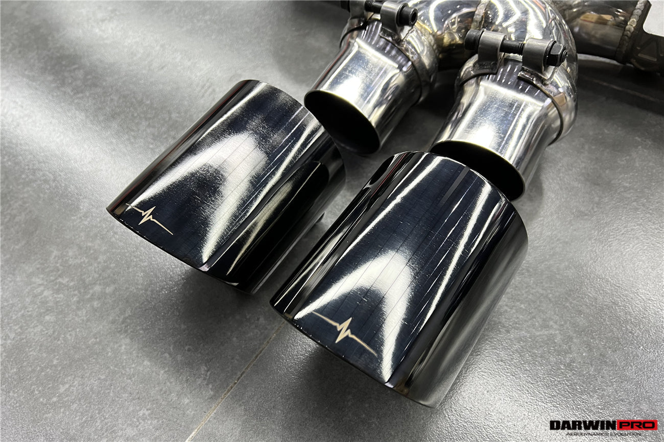 DarwinPRO 2019-2024 Porsche 911 992 Carrera S 4 4S Targa Cabriolet Exhaust (for GT3 Style Bumper) - DarwinPRO Aerodynamics