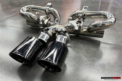 DarwinPRO 2019-2024 Porsche 911 992 Carrera S 4 4S Targa Cabriolet Exhaust (for GT3 Style Bumper) - DarwinPRO Aerodynamics