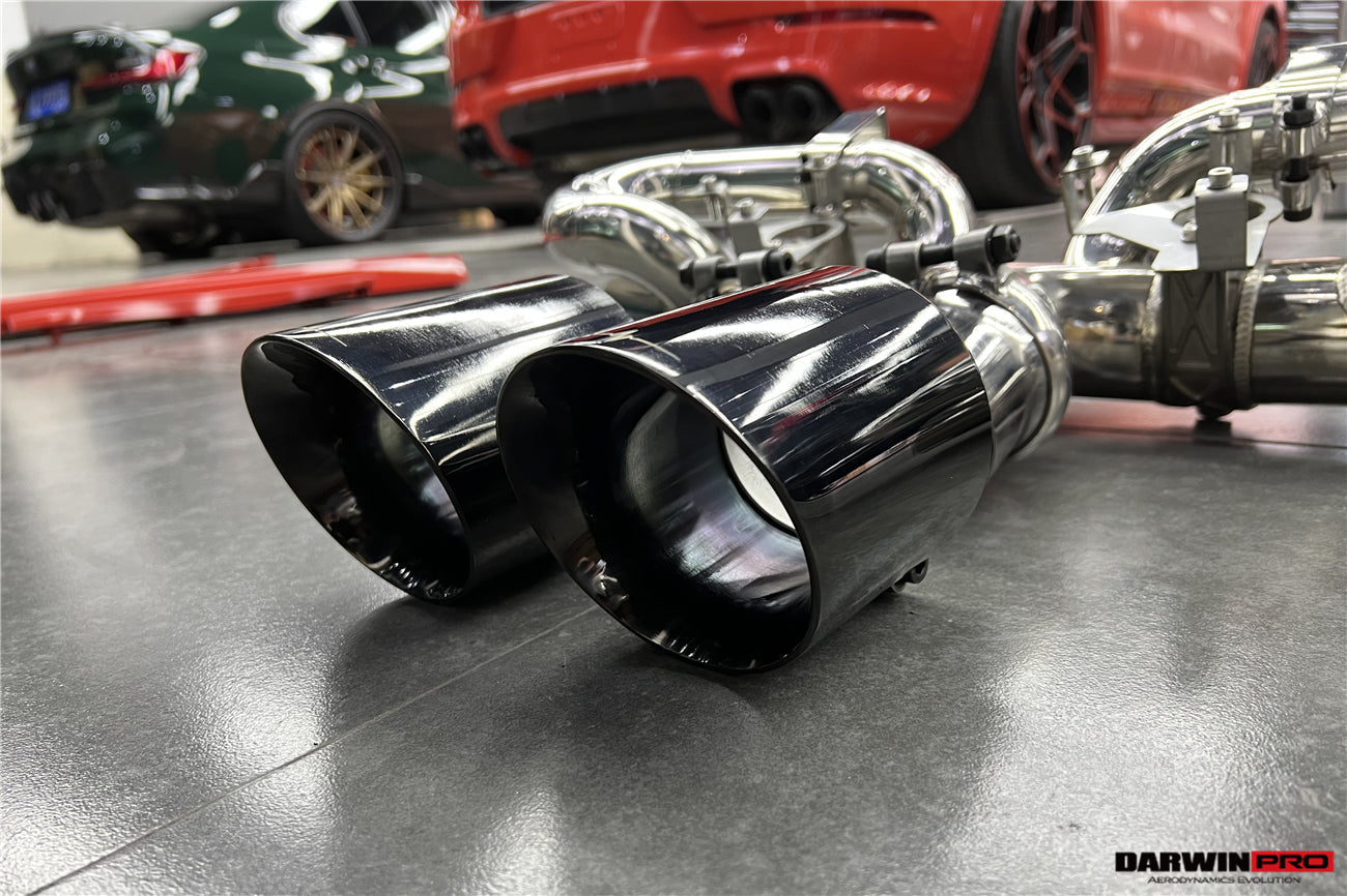 DarwinPRO 2019-2024 Porsche 911 992 Carrera S 4 4S Targa Cabriolet Exhaust (for GT3 Style Bumper) - DarwinPRO Aerodynamics