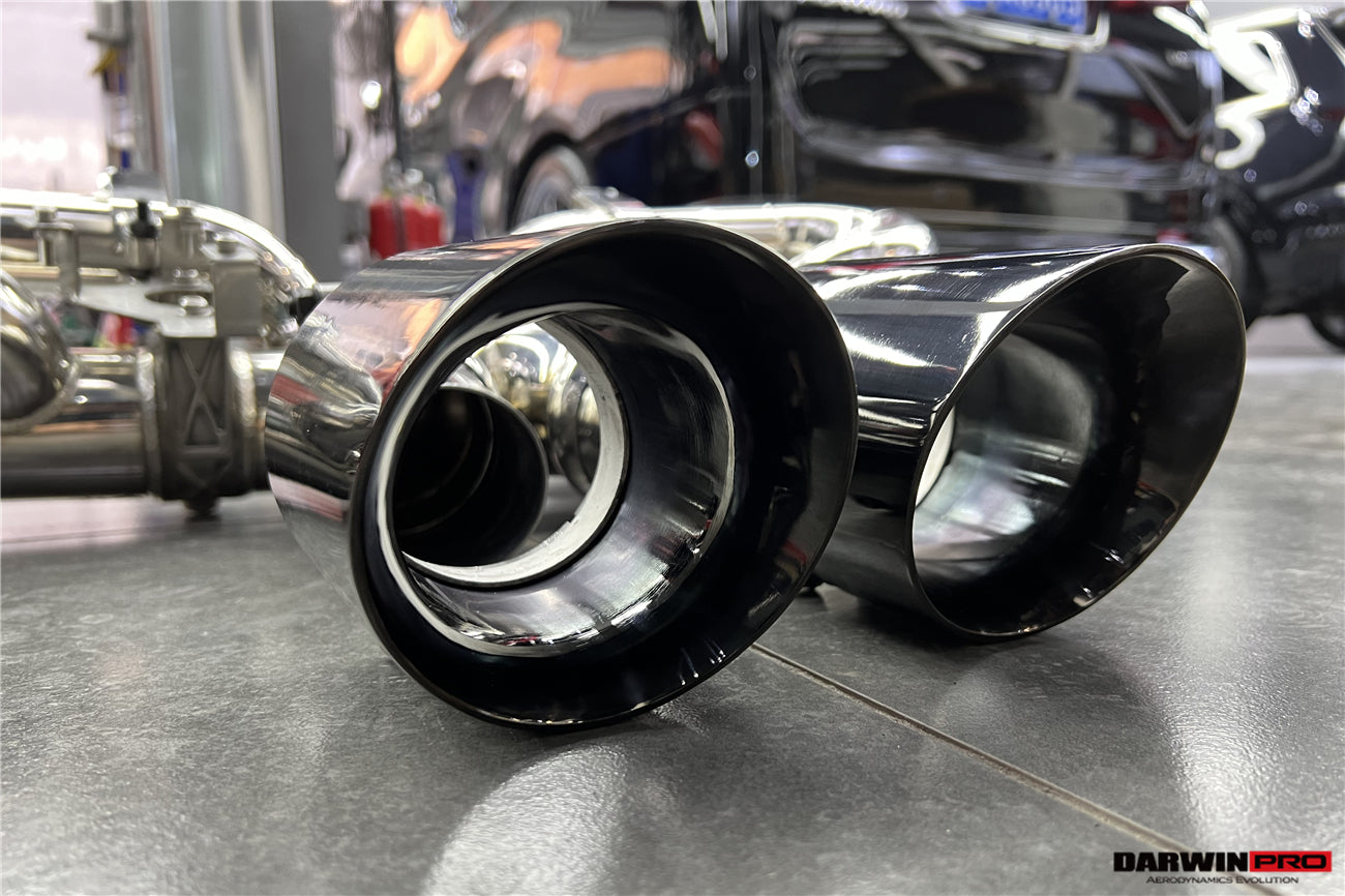 DarwinPRO 2019-2024 Porsche 911 992 Carrera S 4 4S Targa Cabriolet Exhaust (for GT3 Style Bumper) - DarwinPRO Aerodynamics