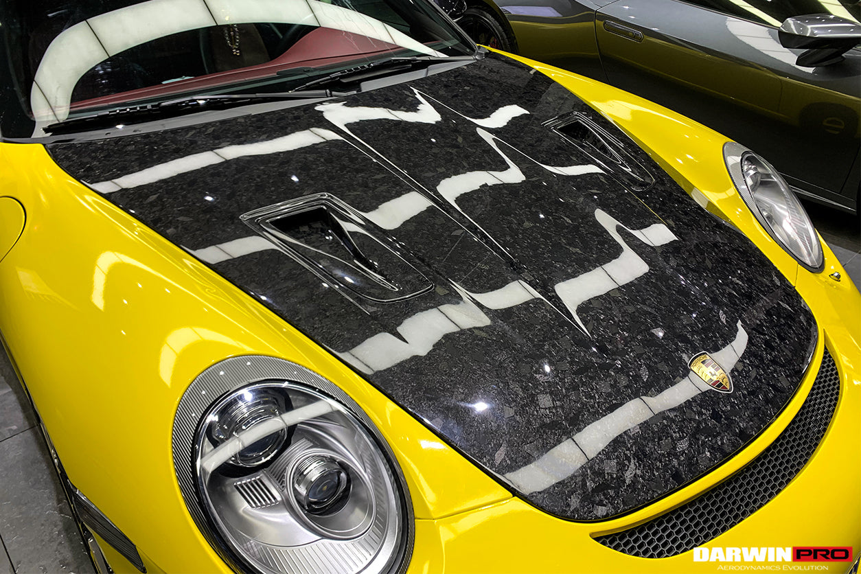 DarwinPRO 2005-2012 Porsche 911 997 Carrera & S & 4S & Turbo & 06-12 Cayman 987 GT2RS Style Hood - DarwinPRO Aerodynamics