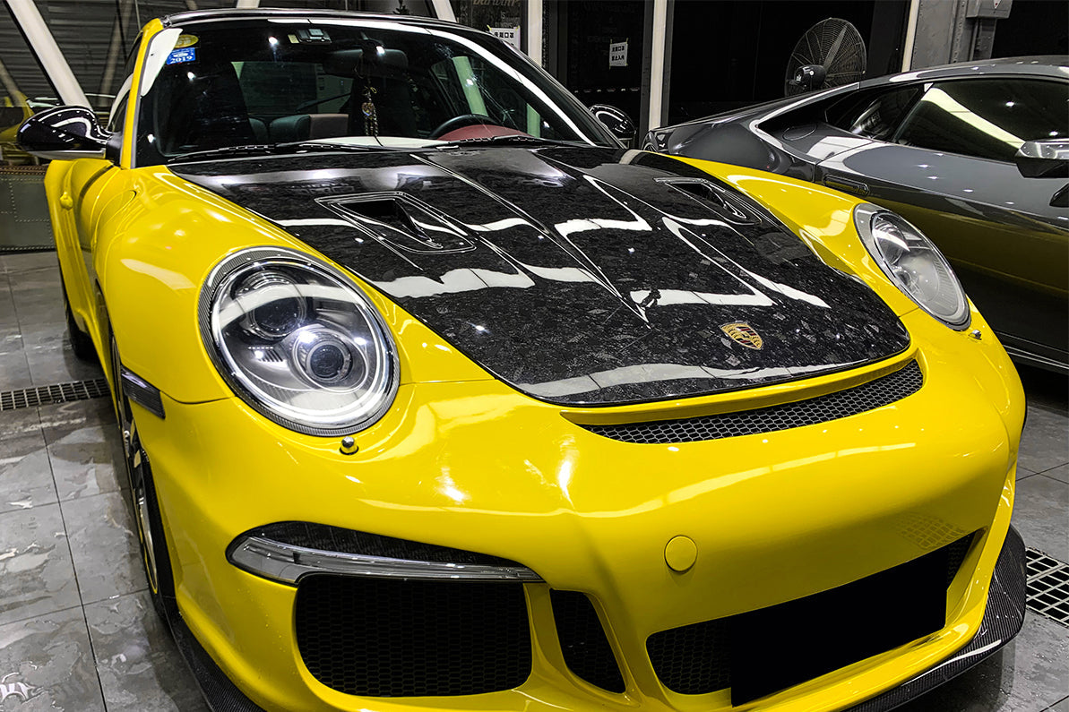 DarwinPRO 2005-2012 Porsche 911 997 Carrera & S & 4S & Turbo & 06-12 Cayman 987 GT2RS Style Hood - DarwinPRO Aerodynamics
